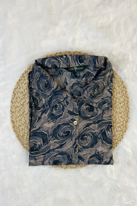 Midnight Rose Co-ord Set – Artistic Prints with Modern Edge