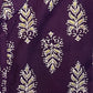 Women's Plum Purple Ryan Cotton Kurti – Royal Heritage Prints with Mandarin Collar
