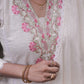 Ivory Embroidered Festive Kurta Set – Rang Sootra Elegance in Floral Detailing