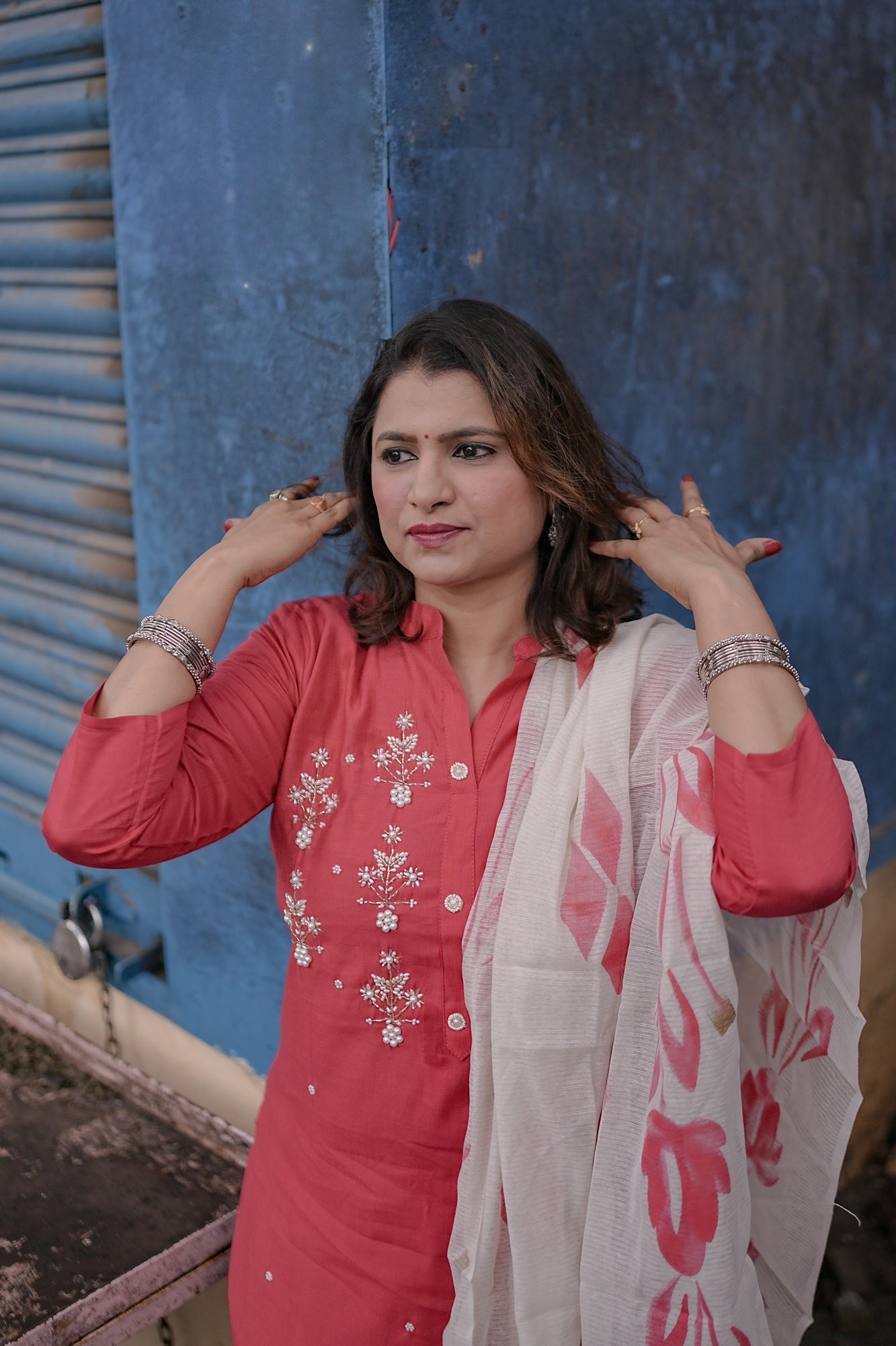 Crimson Elegance Festive Set – Timeless Charm by Rang Sootra