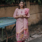 Rose Pink Embroidered Festive Kurta Set – Rang Sootra Radiance