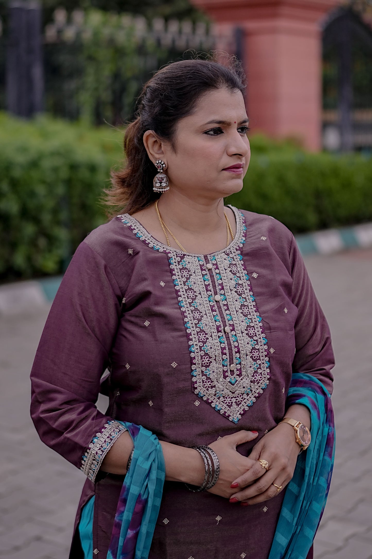 Teal Elegance Festive Set – Graceful Glamour by Rang Sootra