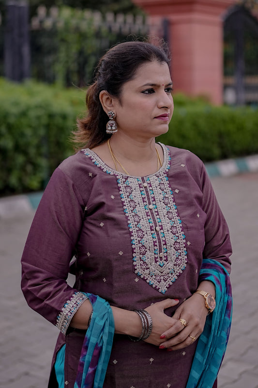 Teal Elegance Festive Set – Graceful Glamour by Rang Sootra