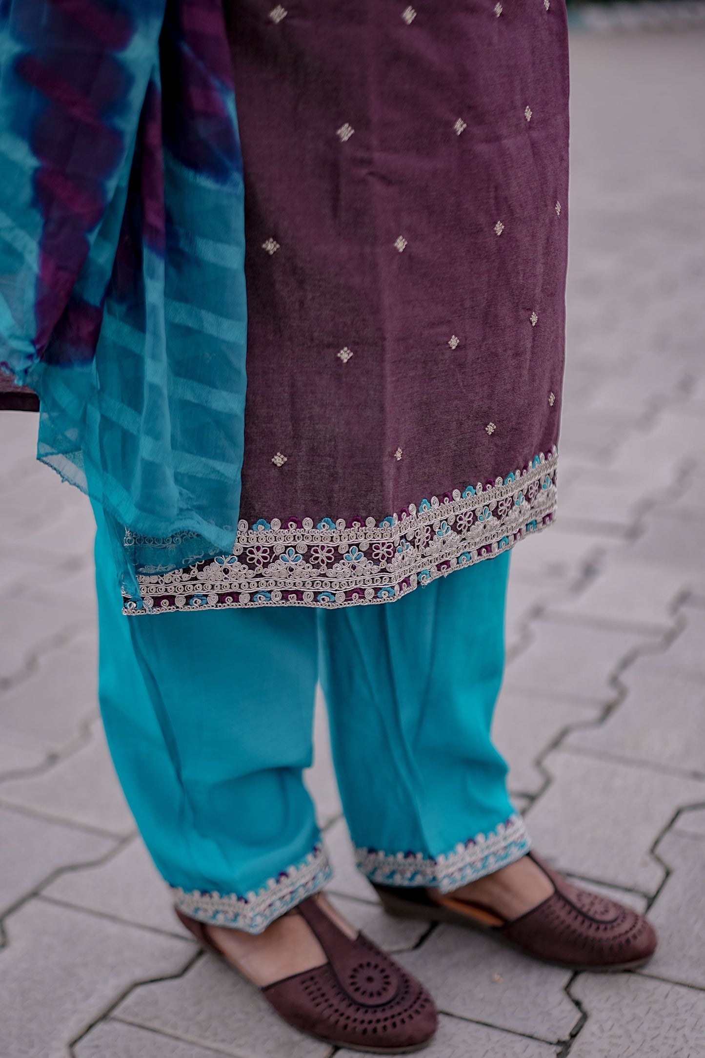 Teal Elegance Festive Set – Graceful Glamour by Rang Sootra