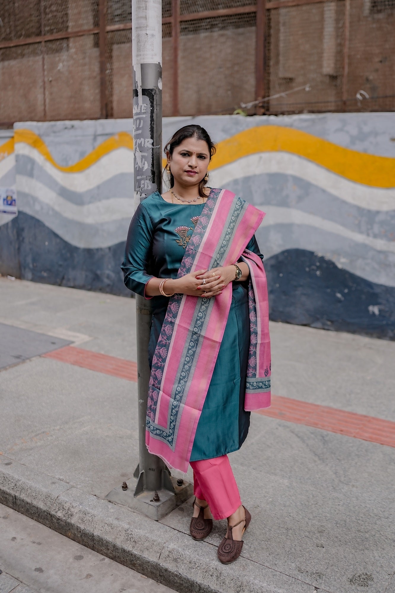 Teal Blossom Festive Set – Grace Redefined by Rang Sootra