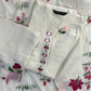 White Embroidered Mirror-Work Festive Kurta Set – Rang Sootra Charm