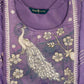 Royal Purple Festive Kurta Set with Peacock Embroidery – Rang Sootra Grandeur