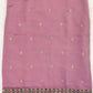 Pastel Pink Festive Kurta Set with Embroidered Neckline & Wine Dupatta – Rang Sootra Charm
