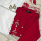Crimson Elegance Festive Set – Timeless Charm by Rang Sootra