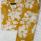 Women’s Mustard Yellow Floral Co-ord Set – Vibrant Bloom with Effortless Comfort