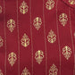 Women's Maroon Ryan Cotton Kurti – Vertical Elegance with Mughal-Inspired Motifs