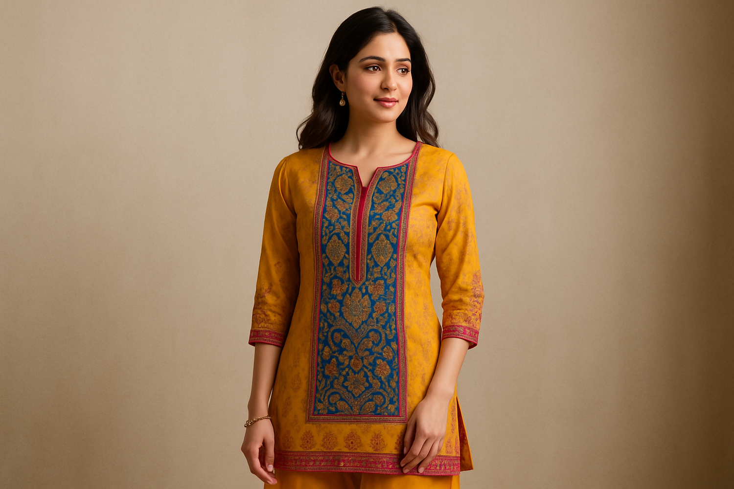 with kurti 